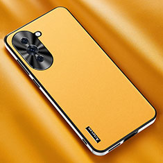 Coque Luxe Cuir Housse Etui AT2 pour Huawei Nova 10 Pro Jaune