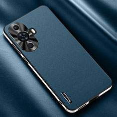 Coque Luxe Cuir Housse Etui AT2 pour Huawei Nova 11 Ultra Bleu