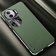 Coque Luxe Cuir Housse Etui AT2 pour Oppo Reno11 Pro 5G Vert