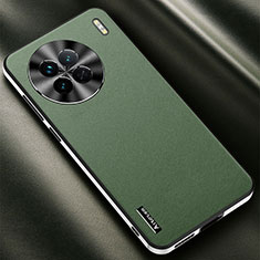 Coque Luxe Cuir Housse Etui AT2 pour Vivo X90 5G Vert