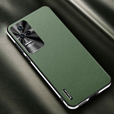 Coque Luxe Cuir Housse Etui AT2 pour Xiaomi Redmi K50 5G Vert