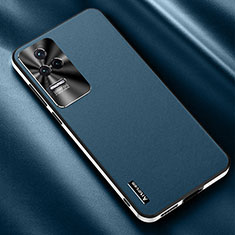 Coque Luxe Cuir Housse Etui AT2 pour Xiaomi Redmi K50 Pro 5G Bleu