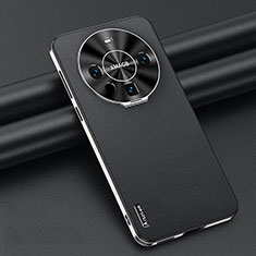 Coque Luxe Cuir Housse Etui AT3 pour Huawei Mate 60 Noir