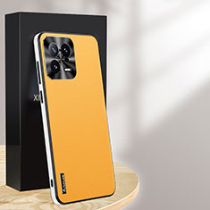 Coque Luxe Cuir Housse Etui AT3 pour Xiaomi Mi 13 Pro 5G Jaune