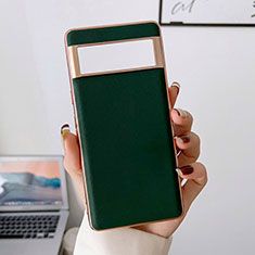 Coque Luxe Cuir Housse Etui B01H pour Google Pixel 6a 5G Vert