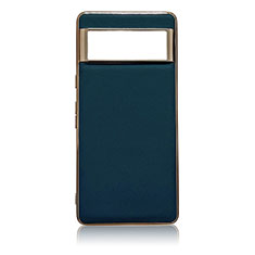 Coque Luxe Cuir Housse Etui B01H pour Google Pixel 7 5G Bleu