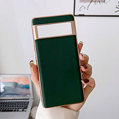 Coque Luxe Cuir Housse Etui B01H pour Google Pixel 7 Pro 5G Vert