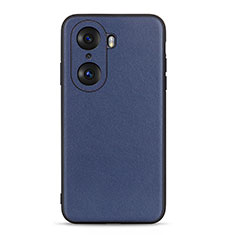 Coque Luxe Cuir Housse Etui B01H pour Huawei Honor 60 Pro 5G Bleu