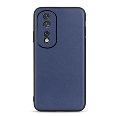 Coque Luxe Cuir Housse Etui B01H pour Huawei Honor 80 5G Bleu