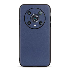 Coque Luxe Cuir Housse Etui B01H pour Huawei Honor Magic4 Pro 5G Bleu