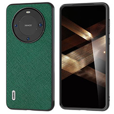 Coque Luxe Cuir Housse Etui B01H pour Huawei Mate 60 Pro Vert