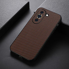 Coque Luxe Cuir Housse Etui B01H pour Huawei Nova 10 Pro Marron