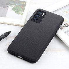 Coque Luxe Cuir Housse Etui B01H pour Oppo Reno6 5G Noir