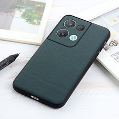 Coque Luxe Cuir Housse Etui B01H pour Oppo Reno8 Pro 5G Vert