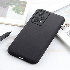 Coque Luxe Cuir Housse Etui B01H pour Realme 9 Pro 5G Noir