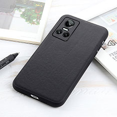 Coque Luxe Cuir Housse Etui B01H pour Realme GT Neo3 5G Noir