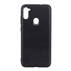 Coque Luxe Cuir Housse Etui B01H pour Samsung Galaxy A11 Noir