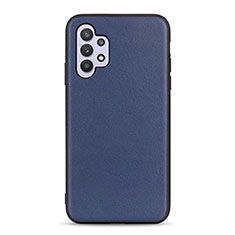 Coque Luxe Cuir Housse Etui B01H pour Samsung Galaxy A32 4G Bleu