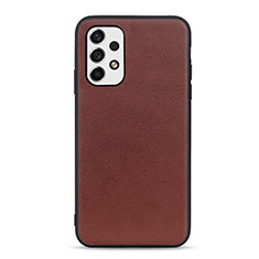 Coque Luxe Cuir Housse Etui B01H pour Samsung Galaxy A53 5G Marron