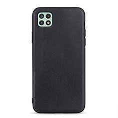 Coque Luxe Cuir Housse Etui B01H pour Samsung Galaxy F42 5G Noir