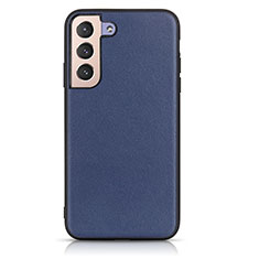 Coque Luxe Cuir Housse Etui B01H pour Samsung Galaxy S23 Plus 5G Bleu