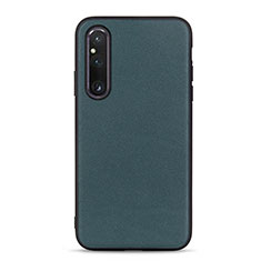 Coque Luxe Cuir Housse Etui B01H pour Sony Xperia 1 V Vert