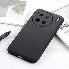 Coque Luxe Cuir Housse Etui B01H pour Vivo X90 Pro 5G Noir