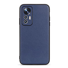 Coque Luxe Cuir Housse Etui B01H pour Xiaomi Mi 12 5G Bleu