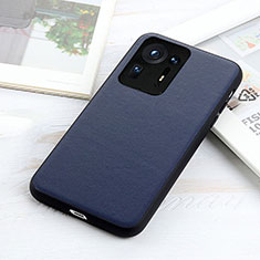 Coque Luxe Cuir Housse Etui B01H pour Xiaomi Mi Mix 4 5G Bleu