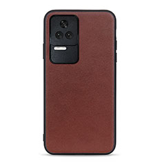 Coque Luxe Cuir Housse Etui B01H pour Xiaomi Redmi K50 5G Marron