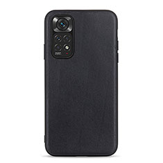 Coque Luxe Cuir Housse Etui B01H pour Xiaomi Redmi Note 11 4G (2022) Noir
