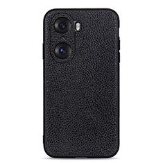 Coque Luxe Cuir Housse Etui B02H pour Huawei Honor 60 5G Noir