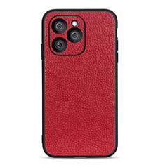 Coque Luxe Cuir Housse Etui B02H pour Huawei Honor 60 SE 5G Rouge