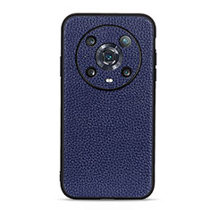 Coque Luxe Cuir Housse Etui B02H pour Huawei Honor Magic4 Pro 5G Bleu