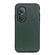 Coque Luxe Cuir Housse Etui B02H pour Huawei Nova 9 SE Vert