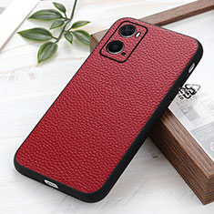 Coque Luxe Cuir Housse Etui B02H pour Oppo A36 Rouge