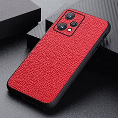 Coque Luxe Cuir Housse Etui B02H pour Realme 9 5G Rouge