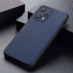 Coque Luxe Cuir Housse Etui B02H pour Realme 9 Pro 5G Bleu