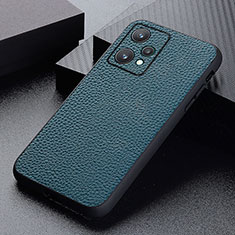 Coque Luxe Cuir Housse Etui B02H pour Realme V25 5G Vert