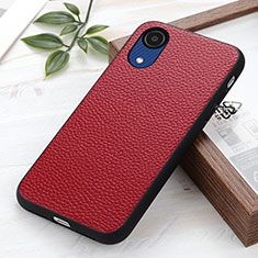 Coque Luxe Cuir Housse Etui B02H pour Samsung Galaxy A03 Core Rouge