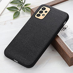 Coque Luxe Cuir Housse Etui B02H pour Samsung Galaxy A13 4G Noir