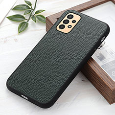 Coque Luxe Cuir Housse Etui B02H pour Samsung Galaxy A13 4G Vert