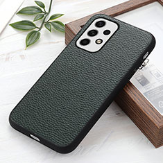 Coque Luxe Cuir Housse Etui B02H pour Samsung Galaxy A23 4G Vert