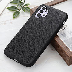 Coque Luxe Cuir Housse Etui B02H pour Samsung Galaxy A32 4G Noir