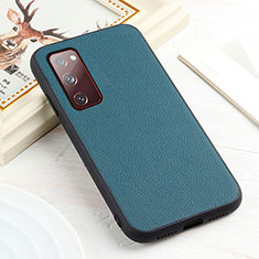 Coque Luxe Cuir Housse Etui B02H pour Samsung Galaxy S20 FE 5G Vert