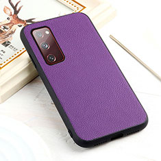 Coque Luxe Cuir Housse Etui B02H pour Samsung Galaxy S20 Lite 5G Violet