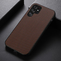 Coque Luxe Cuir Housse Etui B02H pour Samsung Galaxy S24 Ultra 5G Marron