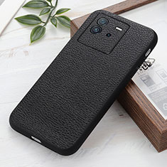 Coque Luxe Cuir Housse Etui B02H pour Vivo iQOO Neo6 5G Noir