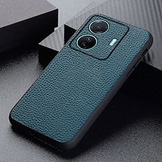 Coque Luxe Cuir Housse Etui B02H pour Vivo iQOO Z6 Pro 5G Vert