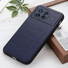 Coque Luxe Cuir Housse Etui B02H pour Vivo X Note Bleu